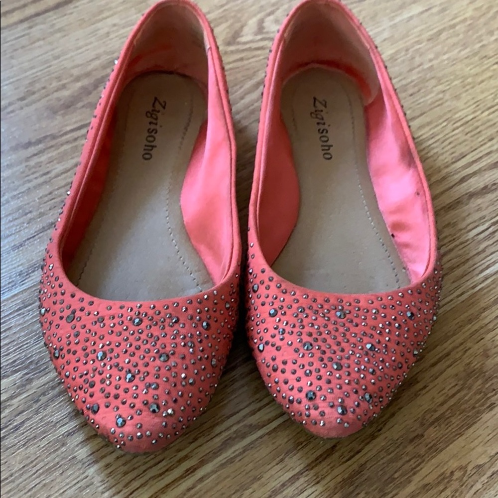 ✨Sparkle Orange Flats